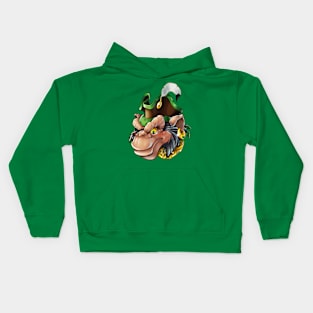 chimpanzee pirate Kids Hoodie